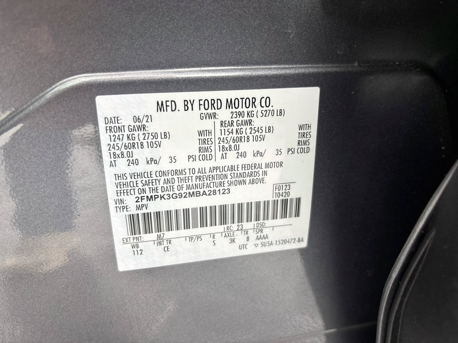 Certified 2021 Ford Edge SE FWD image 28