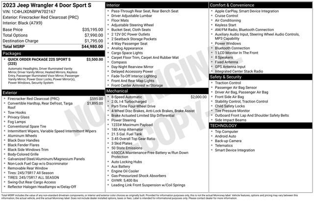 Used 2023 Jeep Wrangler Sport S image 11