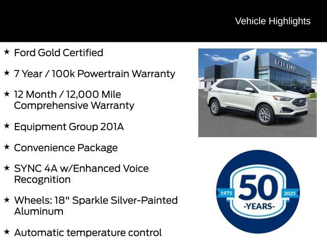 Certified 2022 Ford Edge SEL w/ Convenience Package image 14