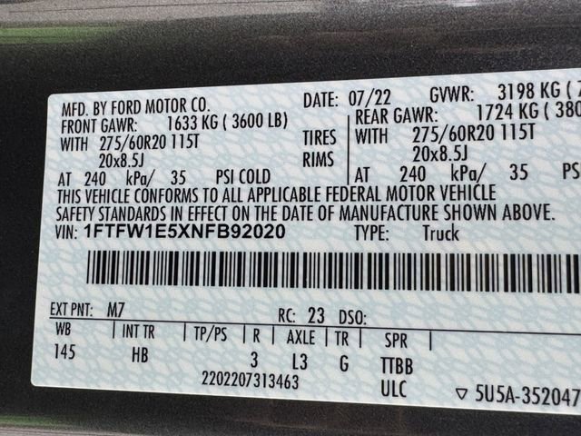 Certified 2022 Ford F150 Lariat AWD/4WD image 35