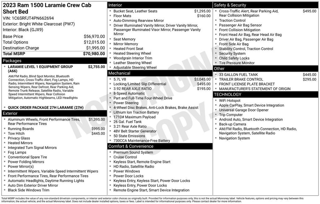 Used 2023 RAM 1500 Laramie image 14
