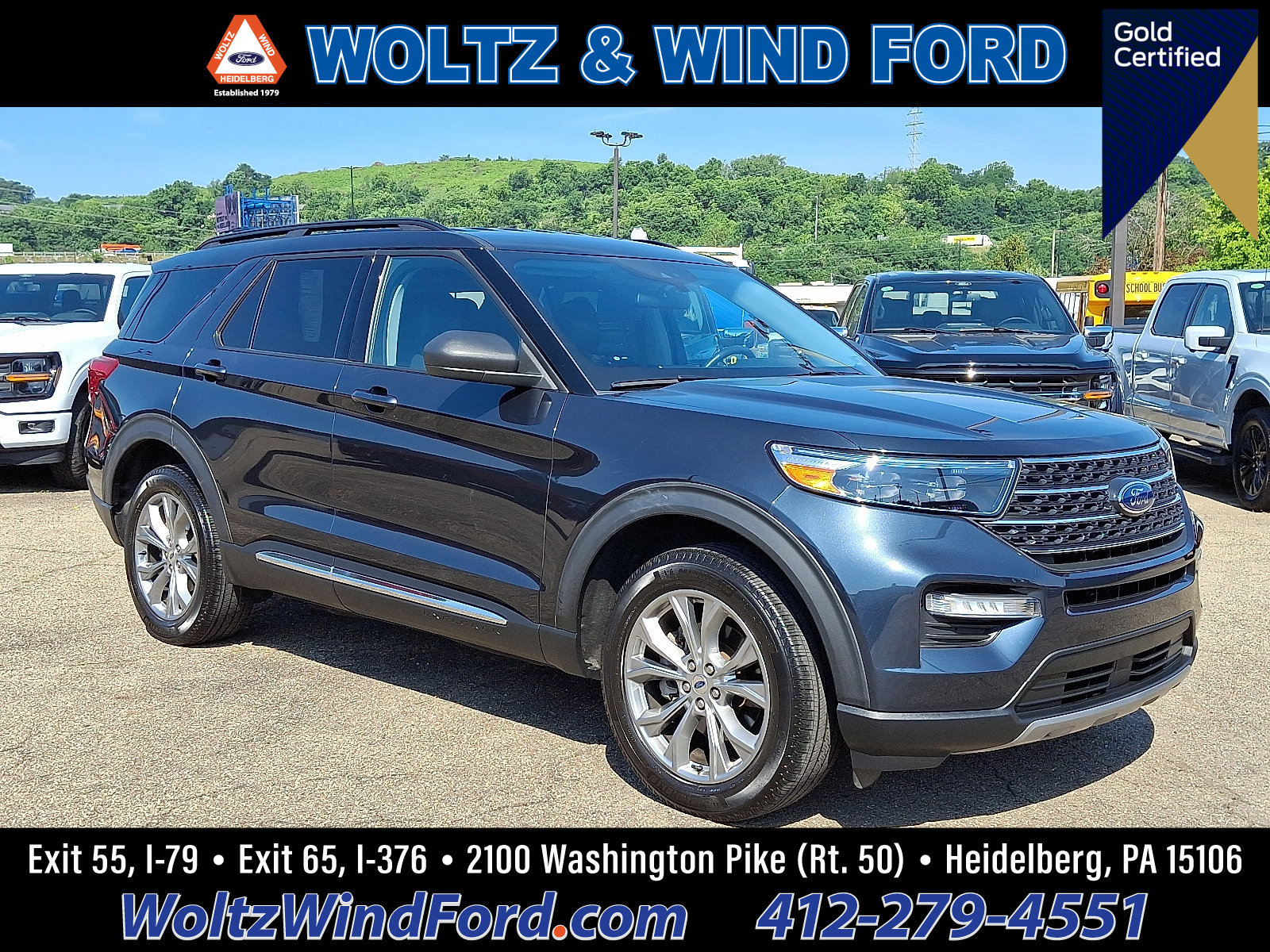 Certified 2022 Ford Explorer XLT w/ Equipment Group 202A