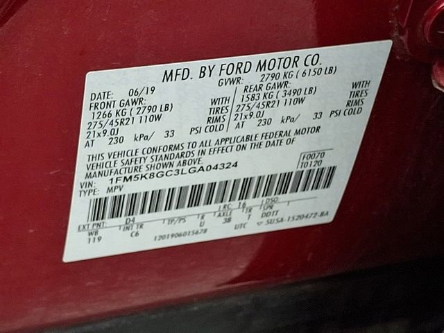 Certified 2020 Ford Explorer ST w/ ST Street Pack AWD/4WD image 35