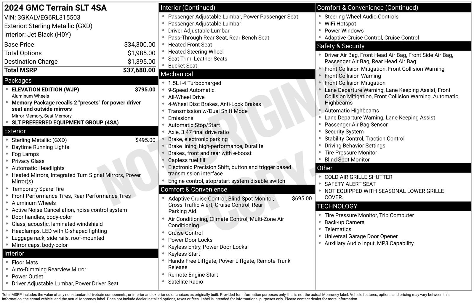 Used 2024 GMC Terrain SLT w/ Elevation Edition AWD/4WD image 4
