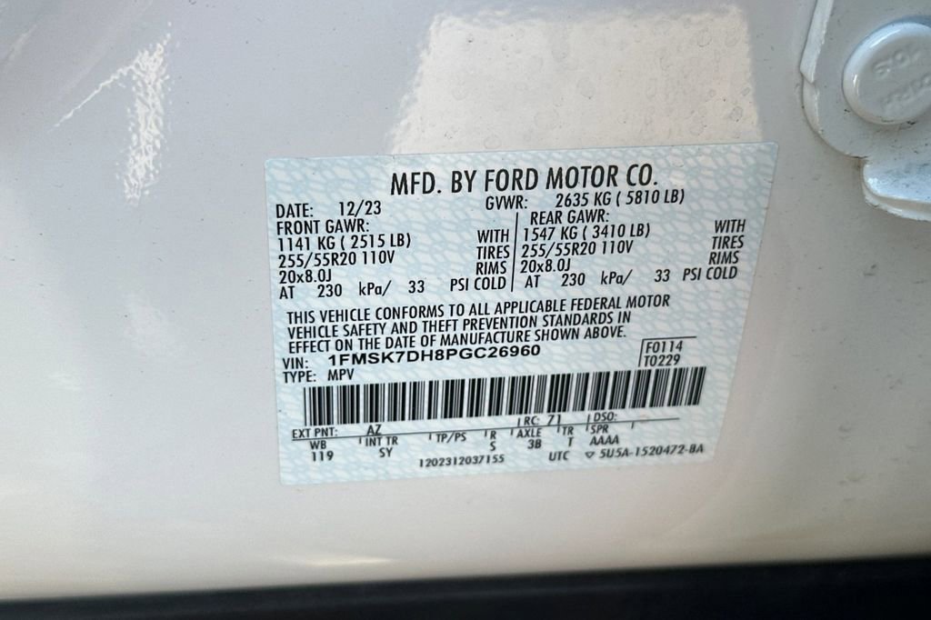 Certified 2023 Ford Explorer XLT w/ Equipment Group 202A image 34