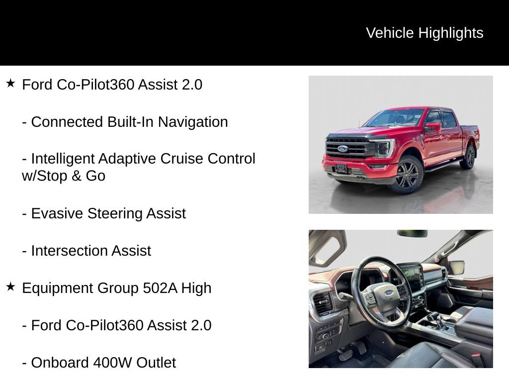Certified 2021 Ford F150 Lariat w/ Equipment Group 502A High AWD/4WD image 5