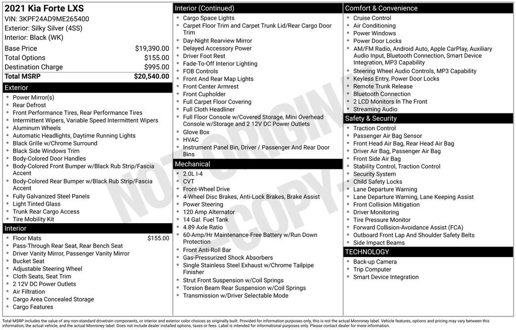 Used 2021 Kia Forte LXS image 27