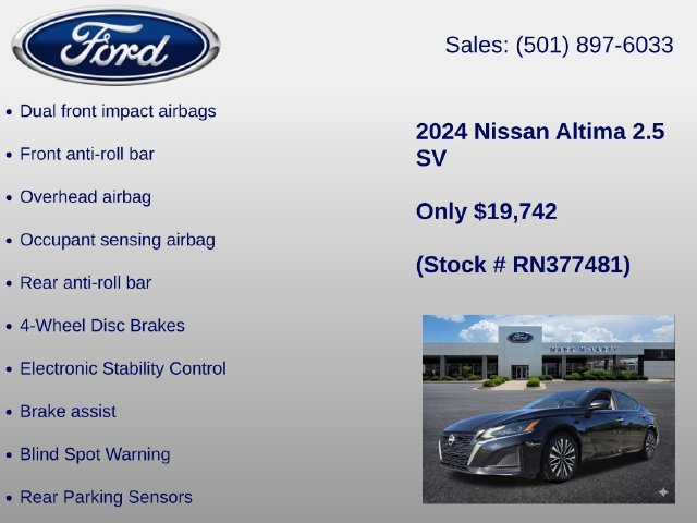 Used 2024 Nissan Altima 2.5 SV FWD image 18