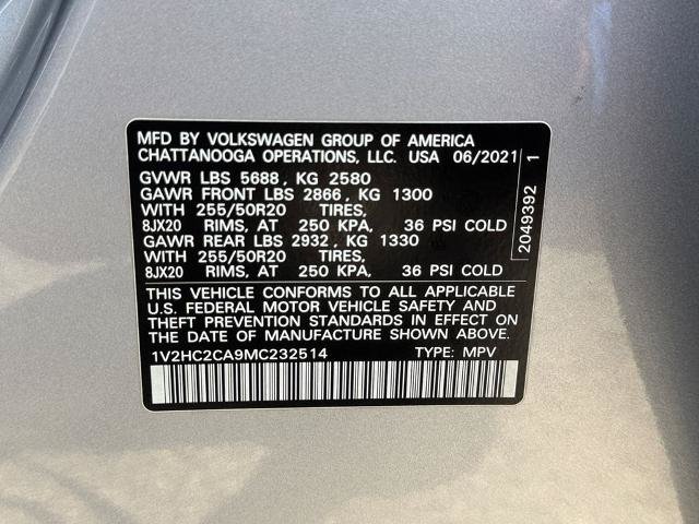 Used 2021 Volkswagen Atlas Cross Sport SE AWD/4WD image 28