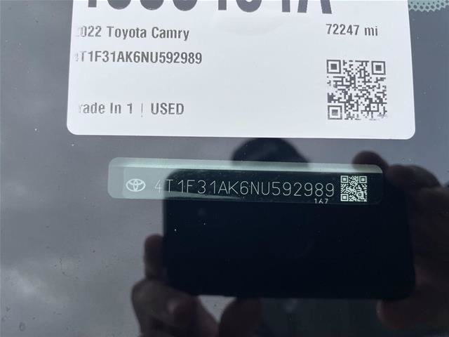Used 2022 Toyota Camry XLE w/ Navigation Upgrade Package FWD image 35