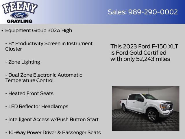 Certified 2023 Ford F150 XLT w/ Equipment Group 302A High AWD/4WD image 14