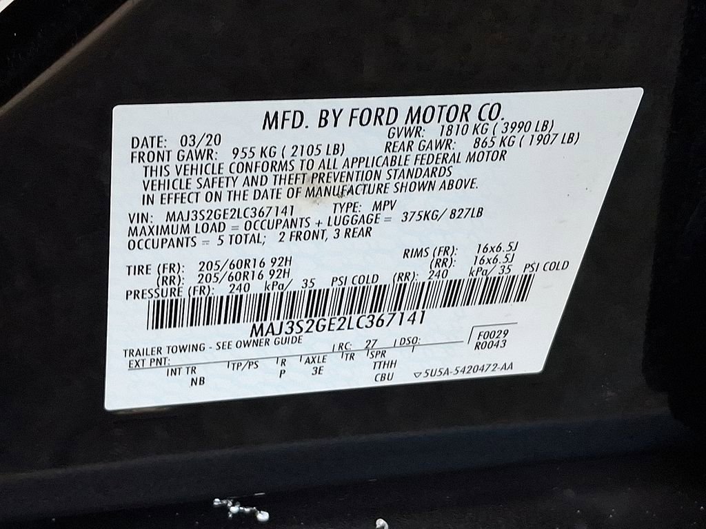 Certified 2020 Ford EcoSport SE image 26