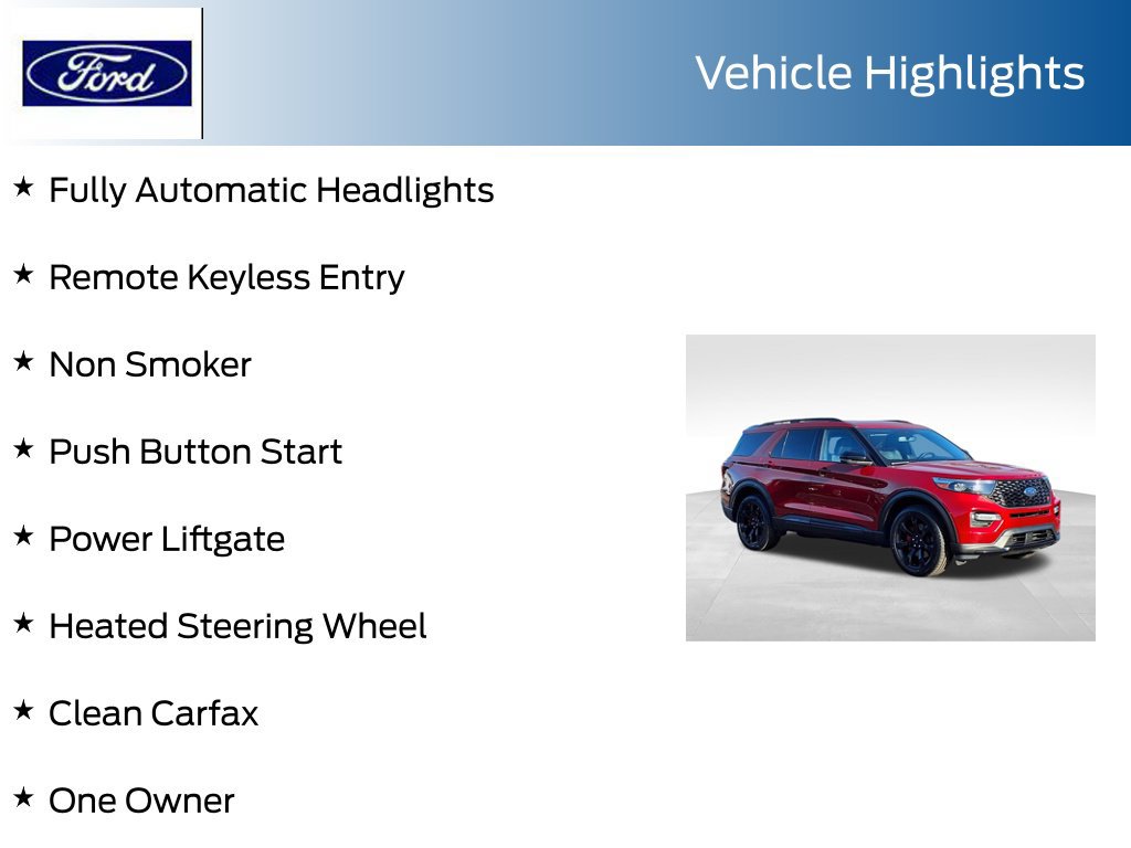 Certified 2023 Ford Explorer ST w/ Equipment Group 401A AWD/4WD image 14