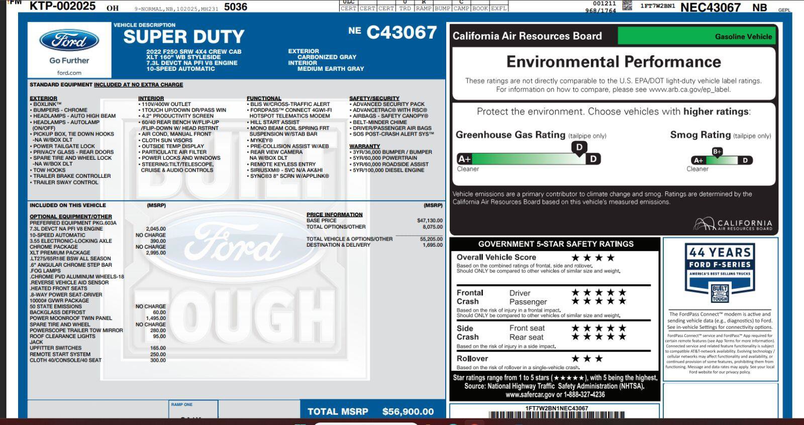 Certified 2022 Ford F250 XLT w/ XLT Premium Package AWD/4WD image 4