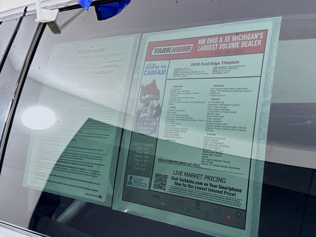 Certified 2018 Ford Edge Titanium w/ Equipment Group 301A image 15