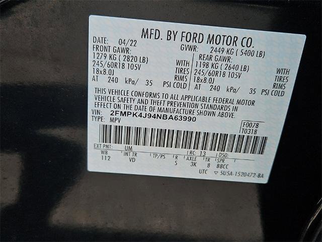 Certified 2022 Ford Edge SEL w/ Convenience Package image 11