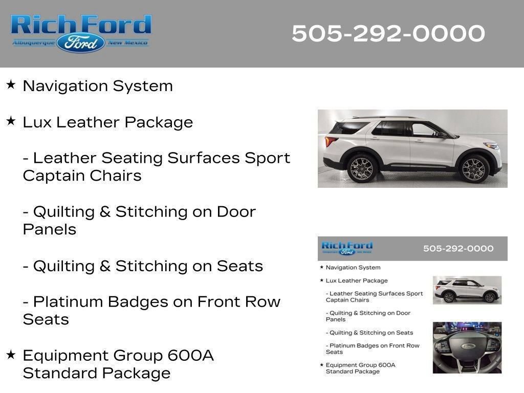 Certified 2025 Ford Explorer Platinum w/ Ultimate Package AWD/4WD image 21