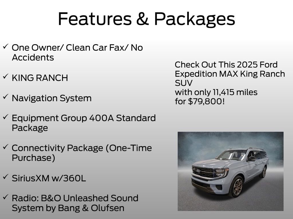 Certified 2025 Ford Expedition Max King Ranch AWD/4WD image 4
