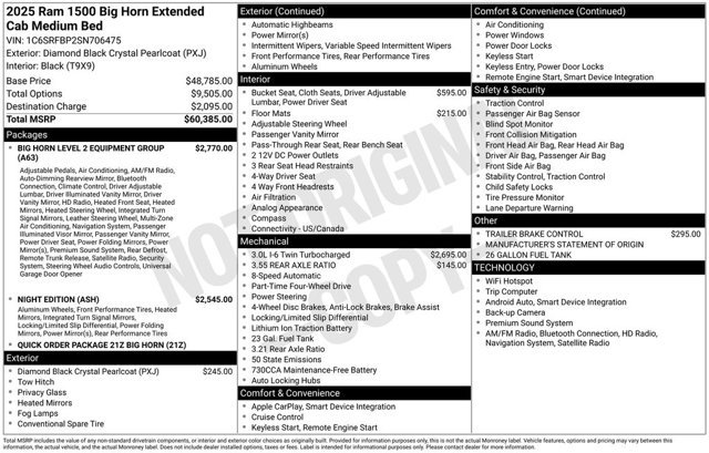 Used 2025 RAM 1500 Big Horn AWD/4WD image 33