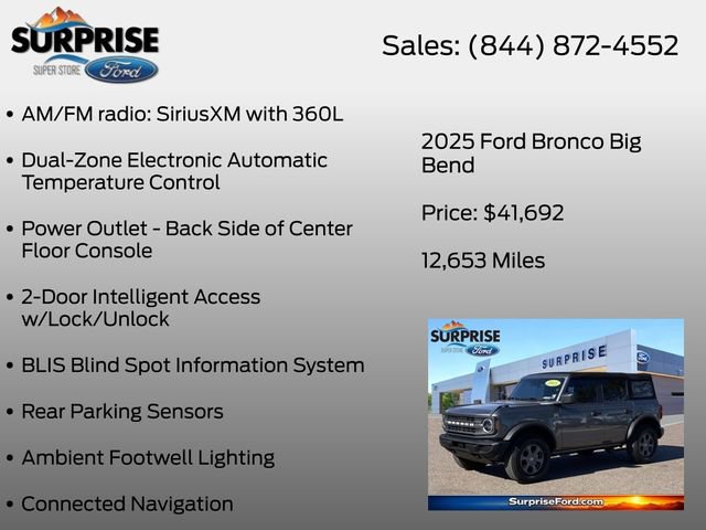 Certified 2025 Ford Bronco Big Bend AWD/4WD image 20