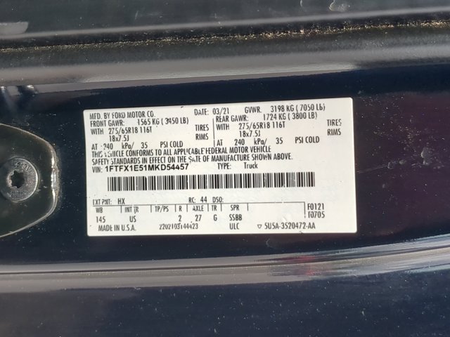 Certified 2021 Ford F150 XLT w/ Equipment Group 302A High AWD/4WD image 29
