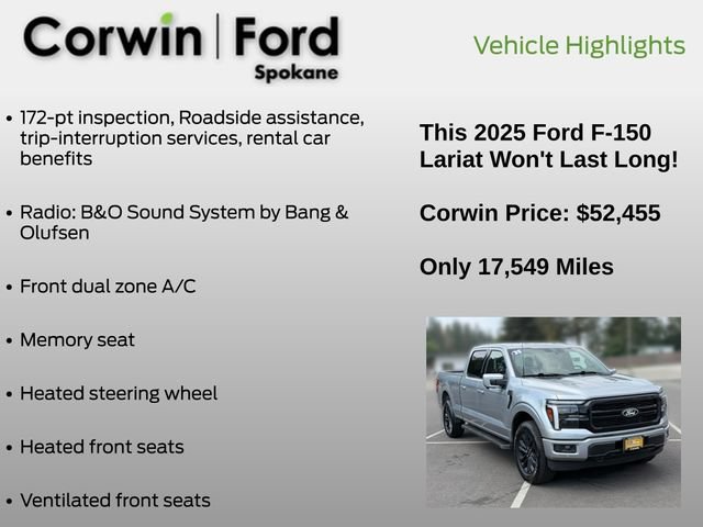 Certified 2025 Ford F150 Lariat AWD/4WD image 19