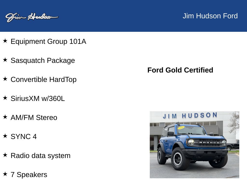 Certified 2025 Ford Bronco 2-Door w/ Sasquatch Package AWD/4WD image 12