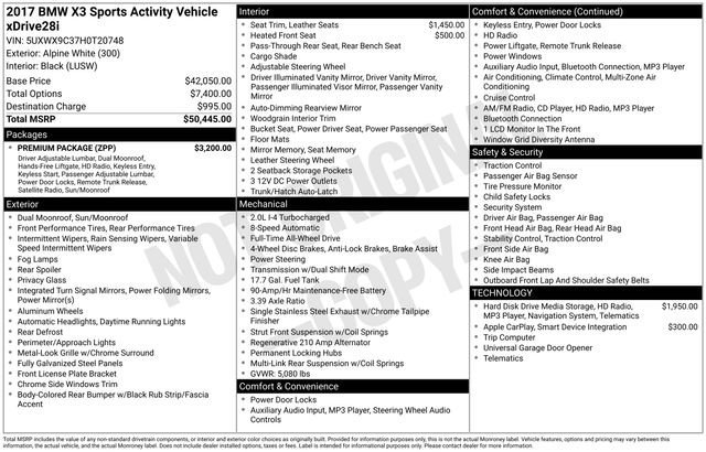 Used 2017 BMW X3 xDrive28i image 11