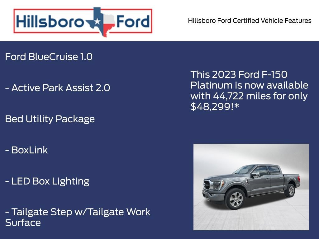 Certified 2023 Ford F150 Platinum w/ Equipment Group 701A High AWD/4WD image 5