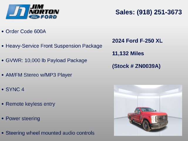 Certified 2024 Ford F250 XL RWD image 8