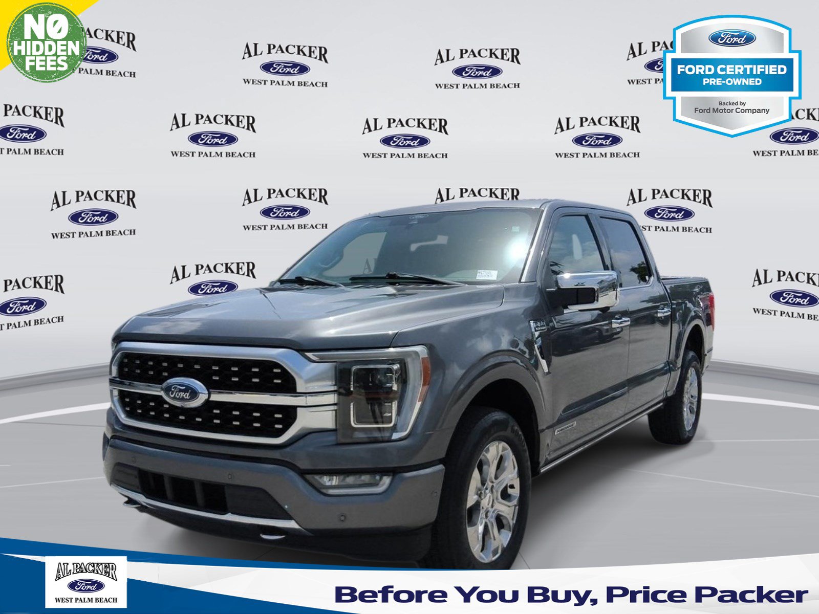 Certified 2021 Ford F150 Platinum w/ Equipment Group 701A High AWD/4WD image 1