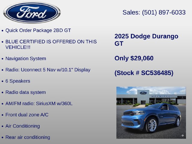 Used 2025 Dodge Durango GT AWD/4WD image 6