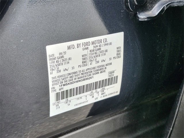 Certified 2022 Ford Explorer XLT w/ Equipment Group 202A image 36