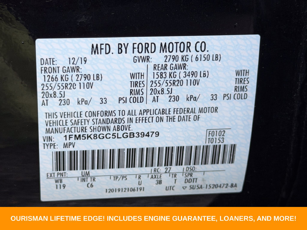 Certified 2020 Ford Explorer ST w/ Premium Technology Package AWD/4WD image 36