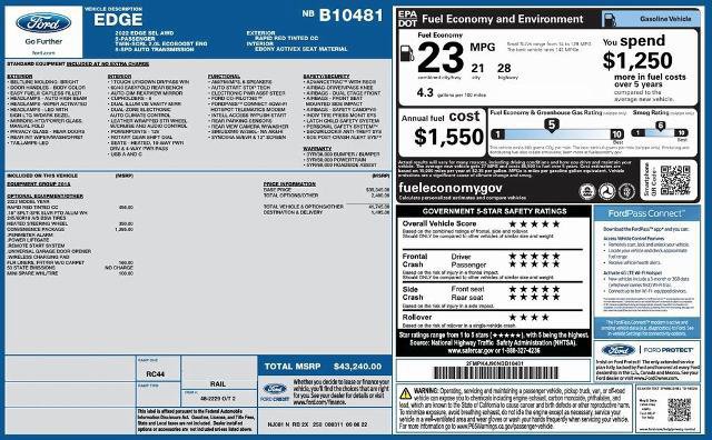 Certified 2022 Ford Edge SEL w/ Convenience Package image 18