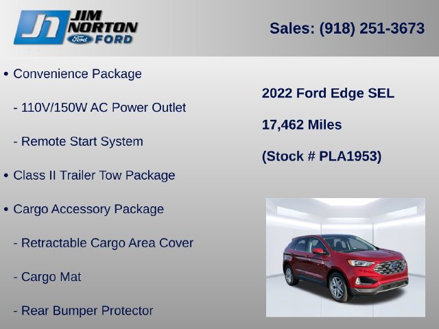 Certified 2022 Ford Edge SEL w/ Convenience Package AWD/4WD image 21