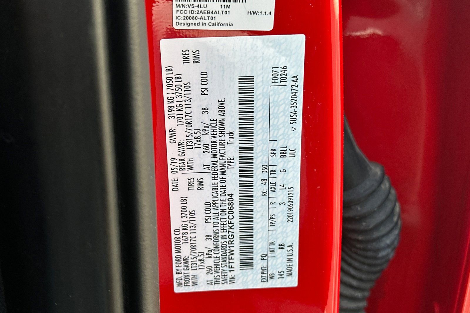 Certified 2019 Ford F150 Raptor w/ Equipment Group 802A Luxury image 29