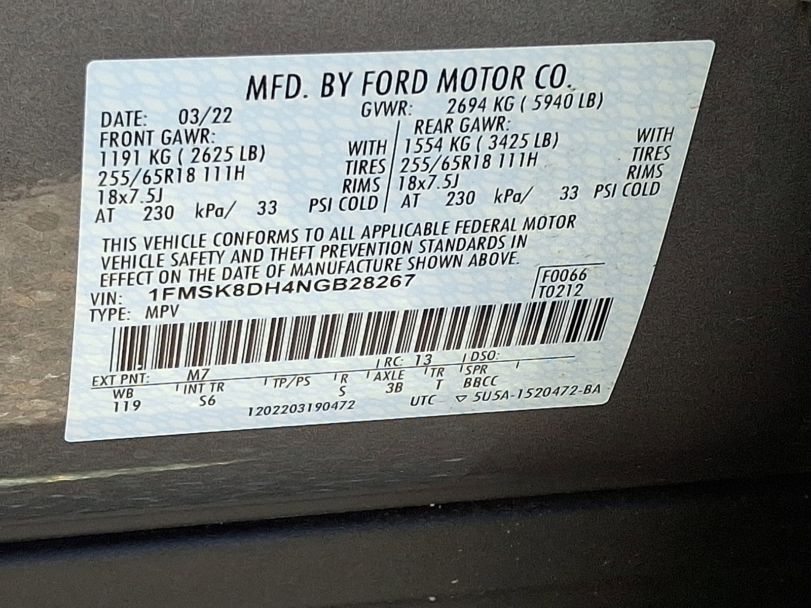 Certified 2022 Ford Explorer XLT w/ Equipment Group 202A image 26