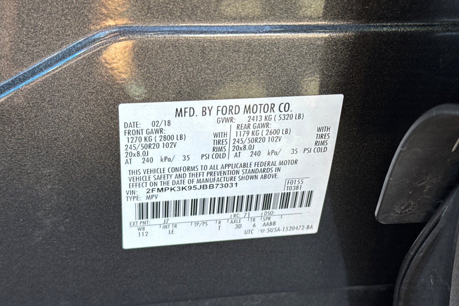 Certified 2018 Ford Edge Titanium w/ Technology Package FWD image 36