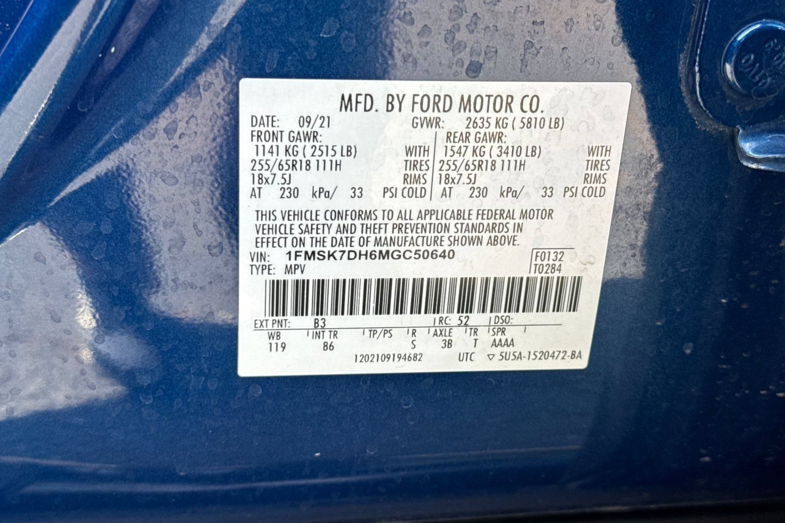 Certified 2021 Ford Explorer XLT RWD image 30