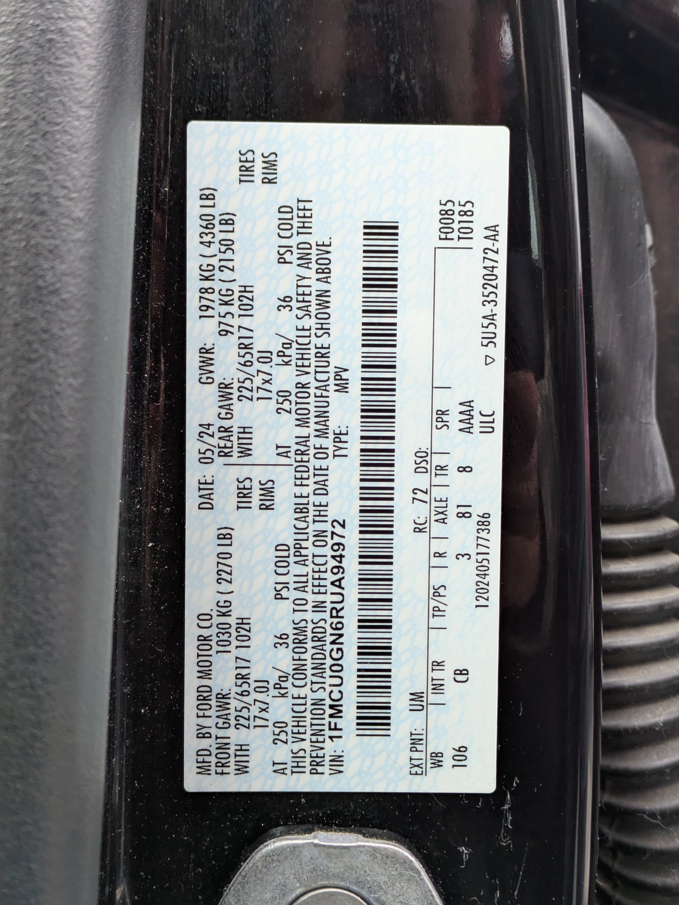 Certified 2024 Ford Escape Active FWD image 24