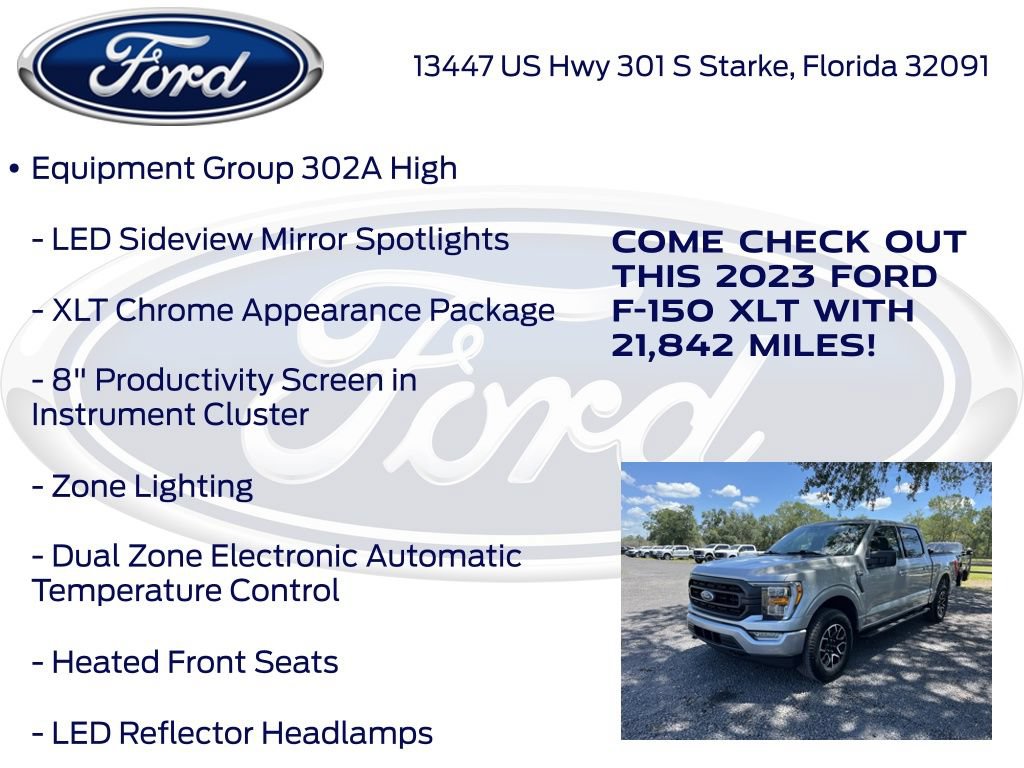 Certified 2023 Ford F150 XLT w/ Equipment Group 302A High AWD/4WD image 22