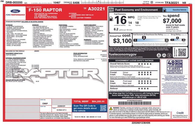 Certified 2026 Ford F150 Raptor AWD/4WD image 39