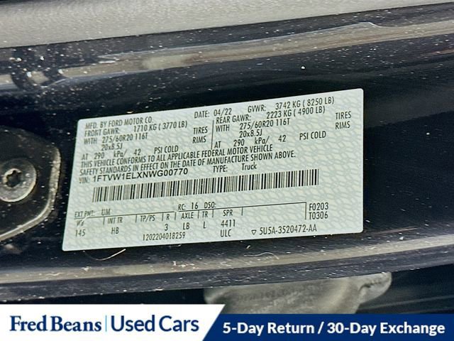 Certified 2022 Ford F150 Lightning Lariat image 37