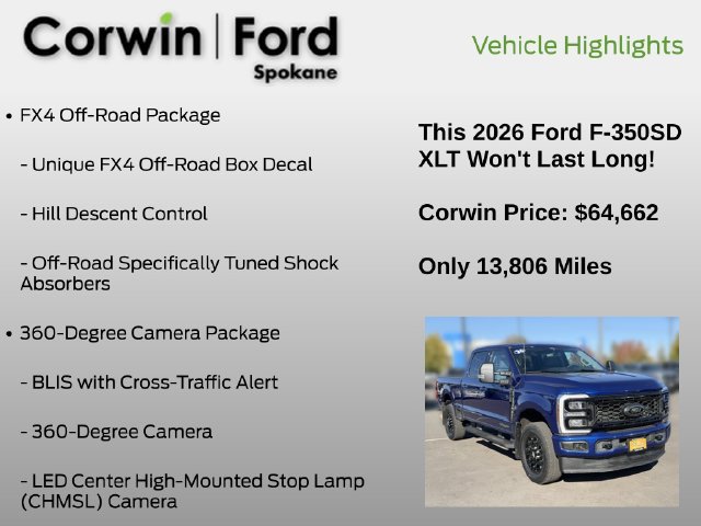 Certified 2026 Ford F350 XLT w/ XLT Premium Package AWD/4WD image 25