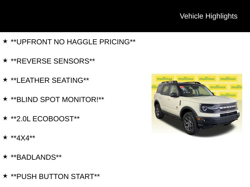 Certified 2024 Ford Bronco Sport Badlands w/ Premium Package image 12