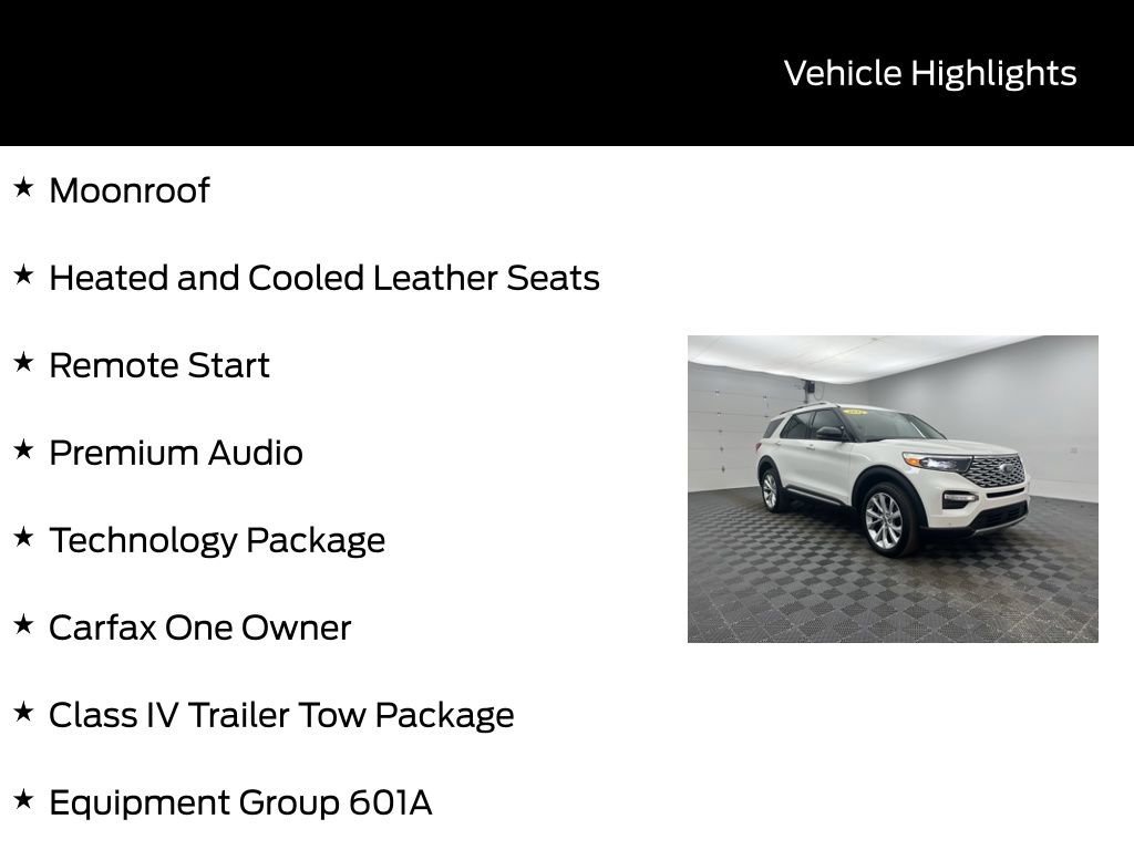 Certified 2022 Ford Explorer Platinum w/ Equipment Group 601A image 13