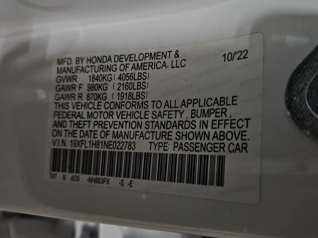 Used 2022 Honda Civic Sport Touring image 39