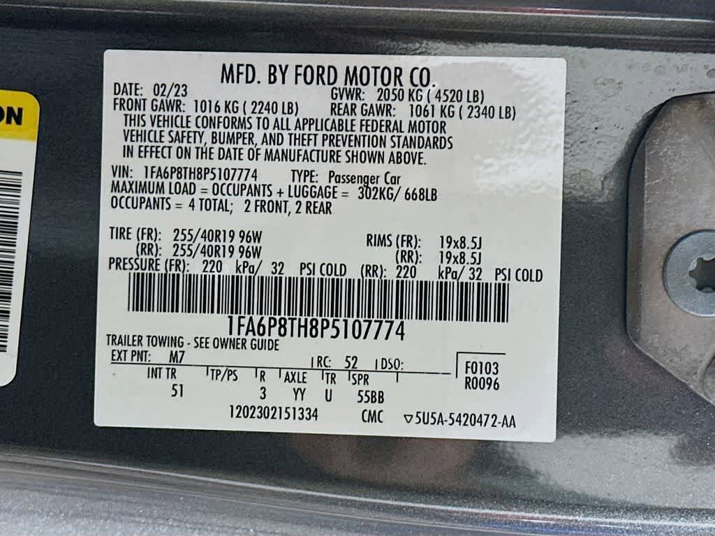 Certified 2023 Ford Mustang Premium w/ Equipment Group 201A RWD image 22