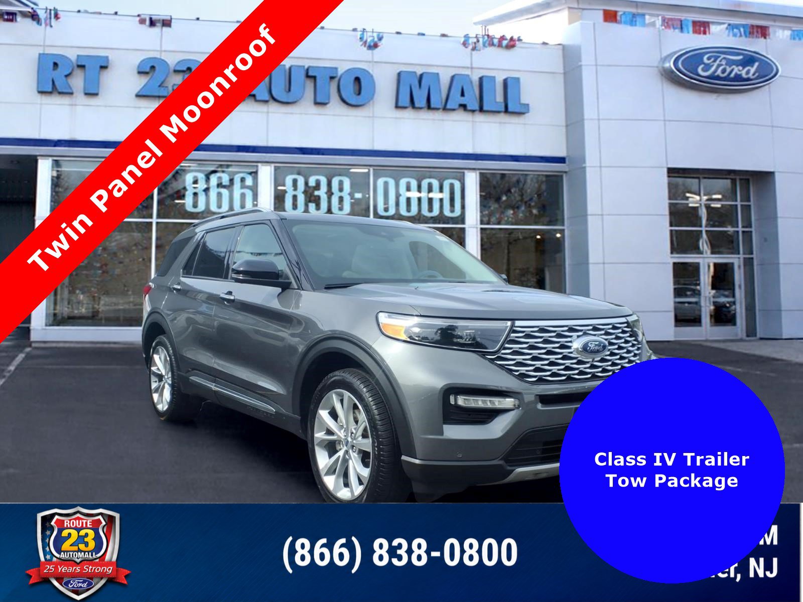 Certified 2023 Ford Explorer Platinum w/ Technology Package AWD/4WD image 1
